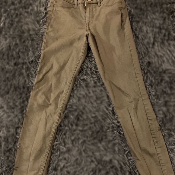 Army Green Skinny Jeans - Picture 3 of 3